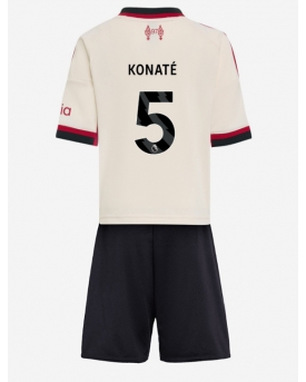 Liverpool Ibrahima Konate #5 Maglia Gara Trasferta Repliche 2025-26 Bambino Maniche Corte